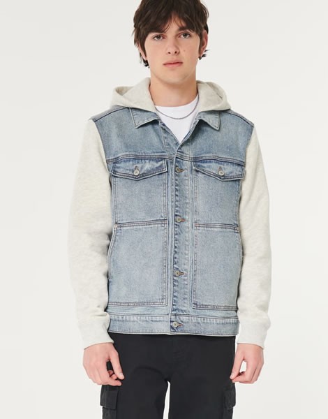 Denim Hoodie Jacket - ISRecom